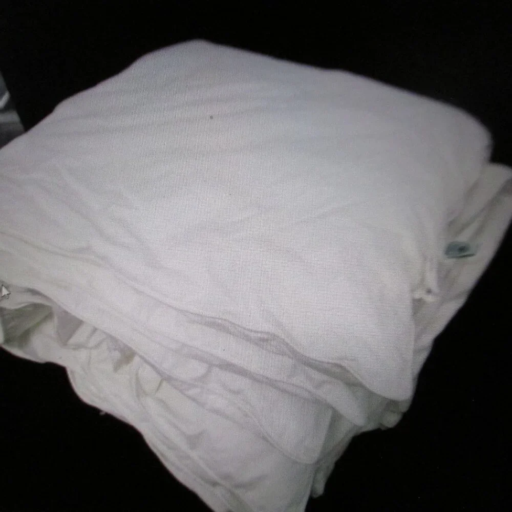 LAURA ASHLEY Queen White Cotton Goose Down Duvet 83 x 84